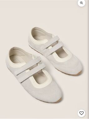 Dolce Vita Cream Suede Mary-Jane Style Velcro Sneakers